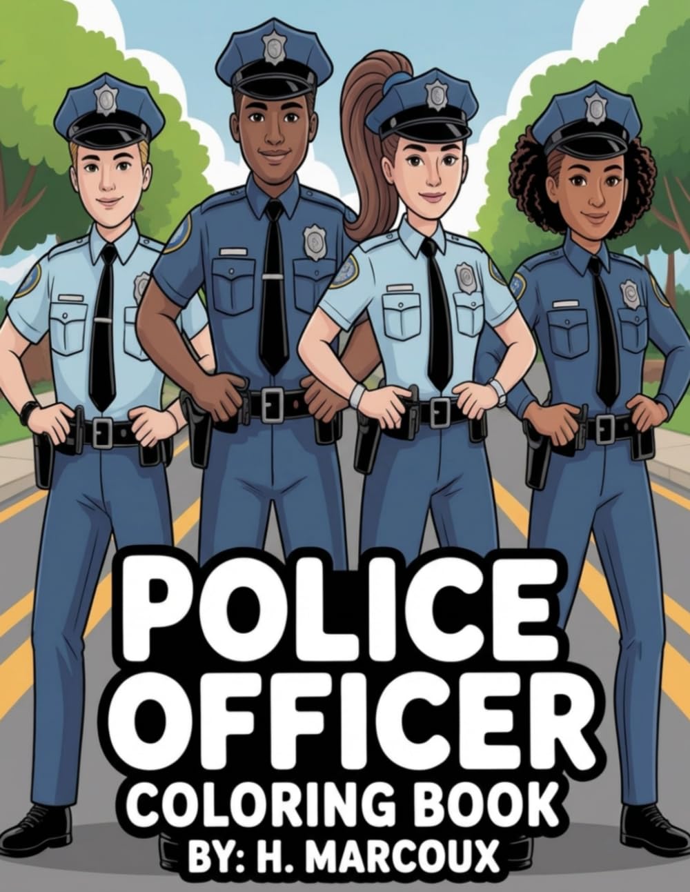 Police Officer Coloring Book