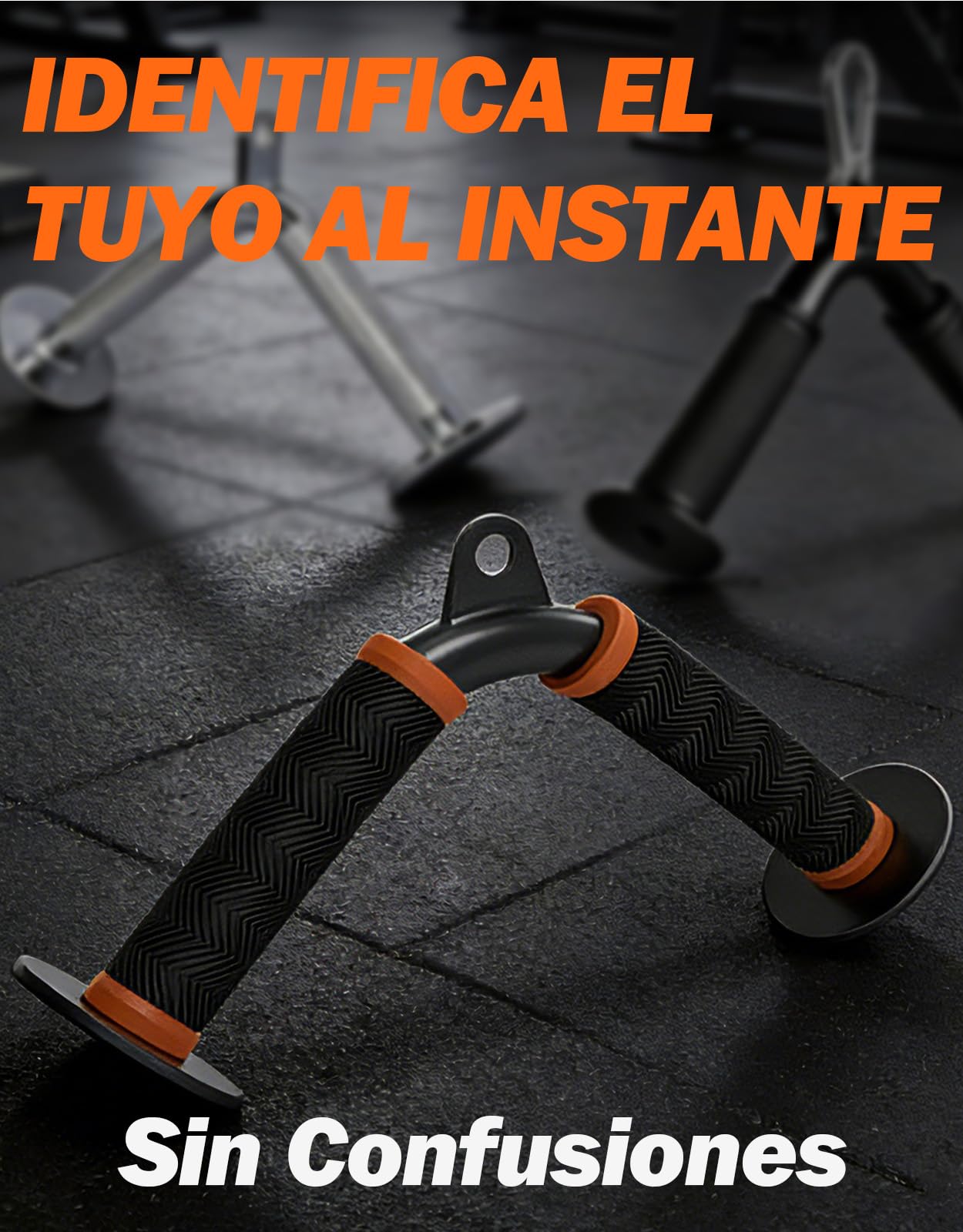 Fitarc Tricep V - Cable de barra para cables, color naranja