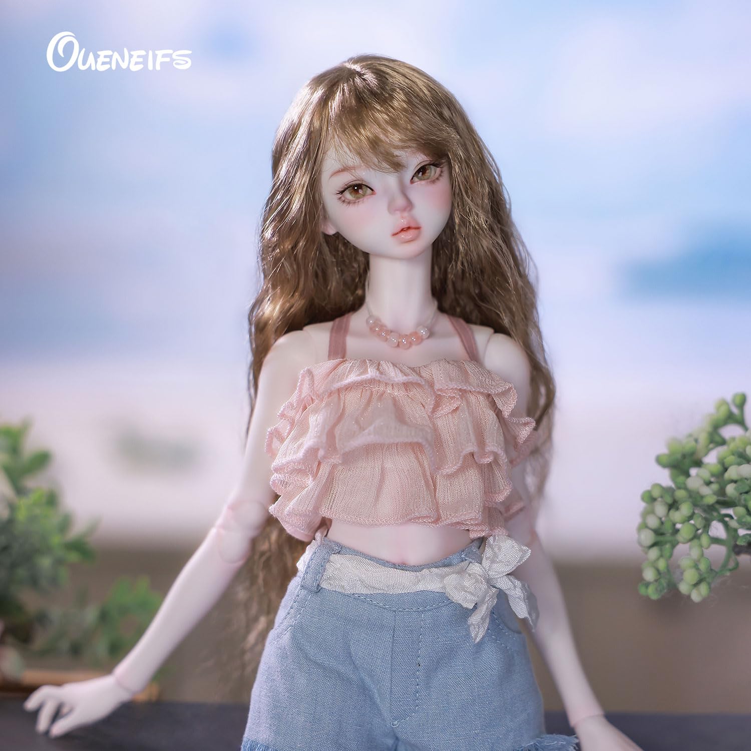 Oueneifs Lenabjd Bjd Bambola 1/4 stile moderno con estate fresco usura resina giocattolo per 15+ anni