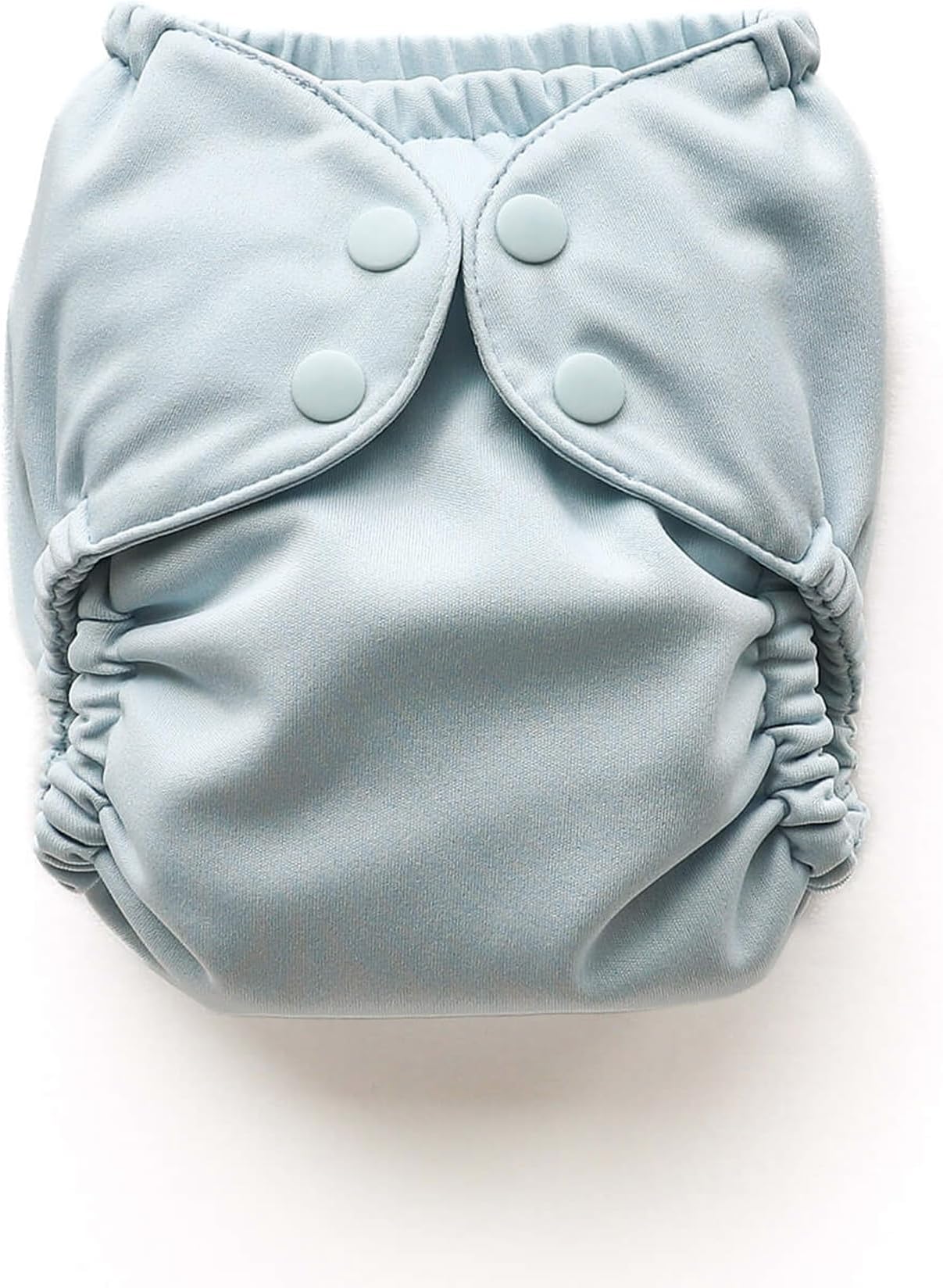 Cloth Diaper Cover - Reusable Swim Diaper, Waterproof, Breathable - Adjustable Outer Layer Over Absorbent Inner for Blowout Protection - Mist, Size 2 (18-35lbs)