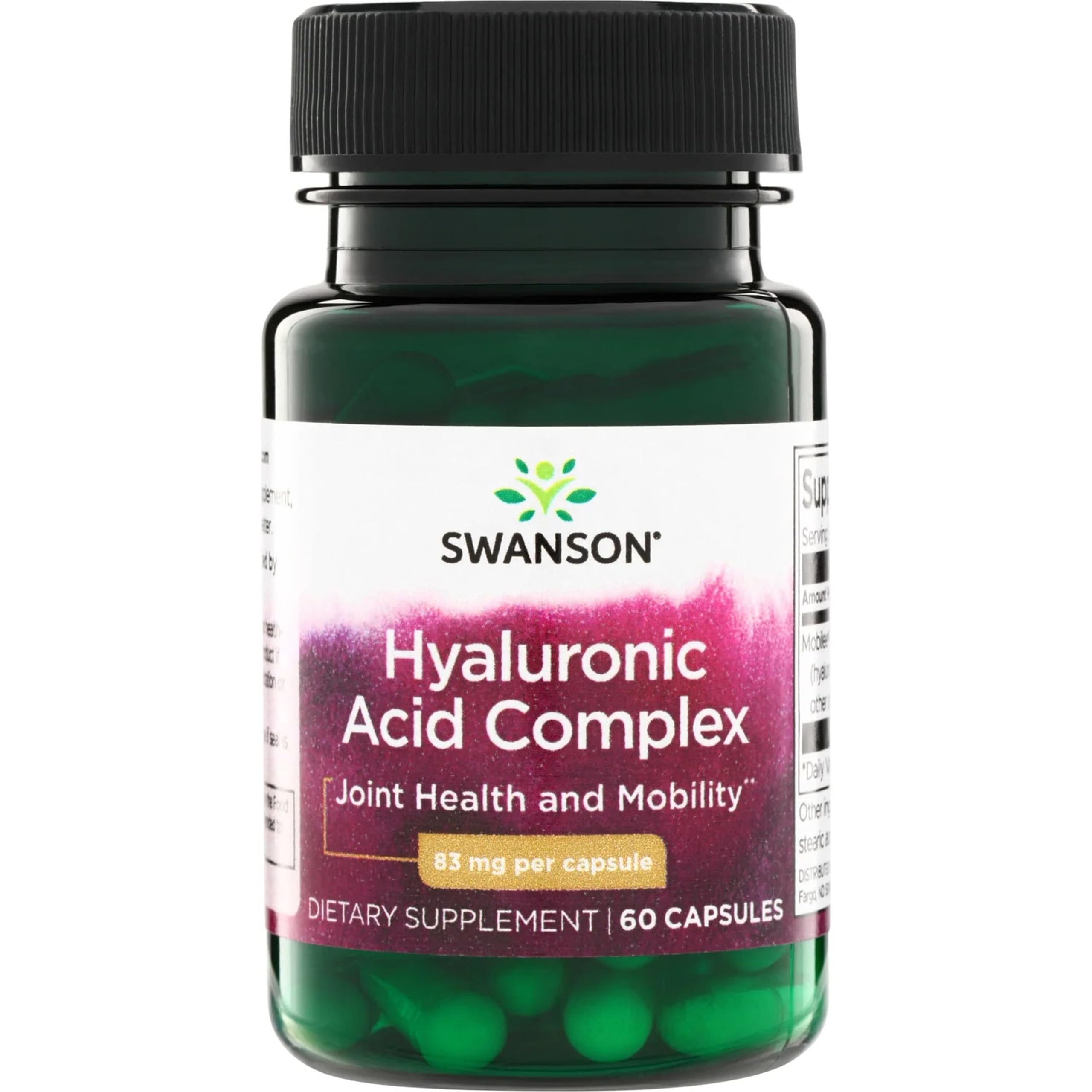 Swanson Hyaluronic Acid Complex, 83 Milligrams, 60 Capsules