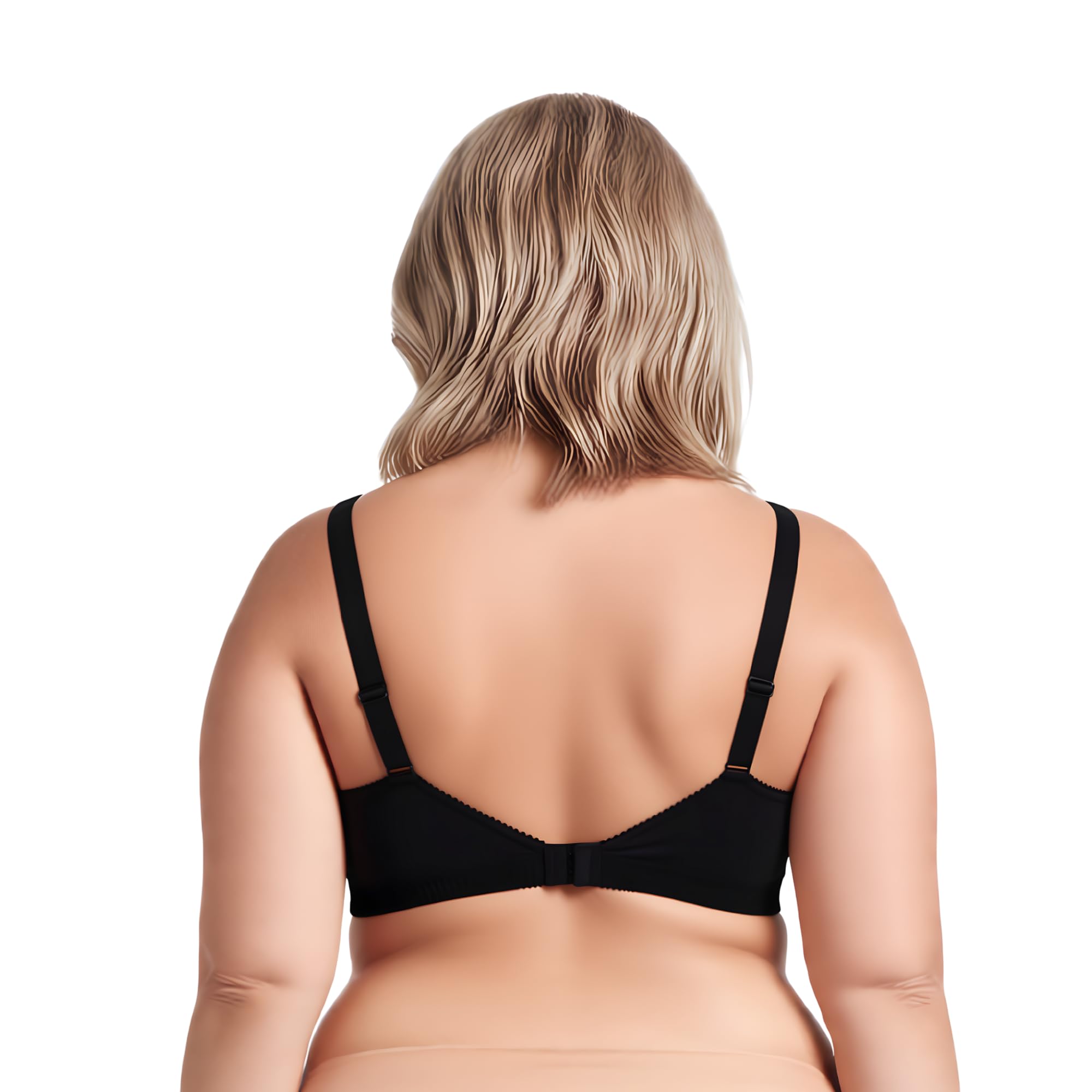 Curve Muse Damen Übergröße Minimizer Ungefüttert Kabellos Spitze Vollständige Abdeckung BHS