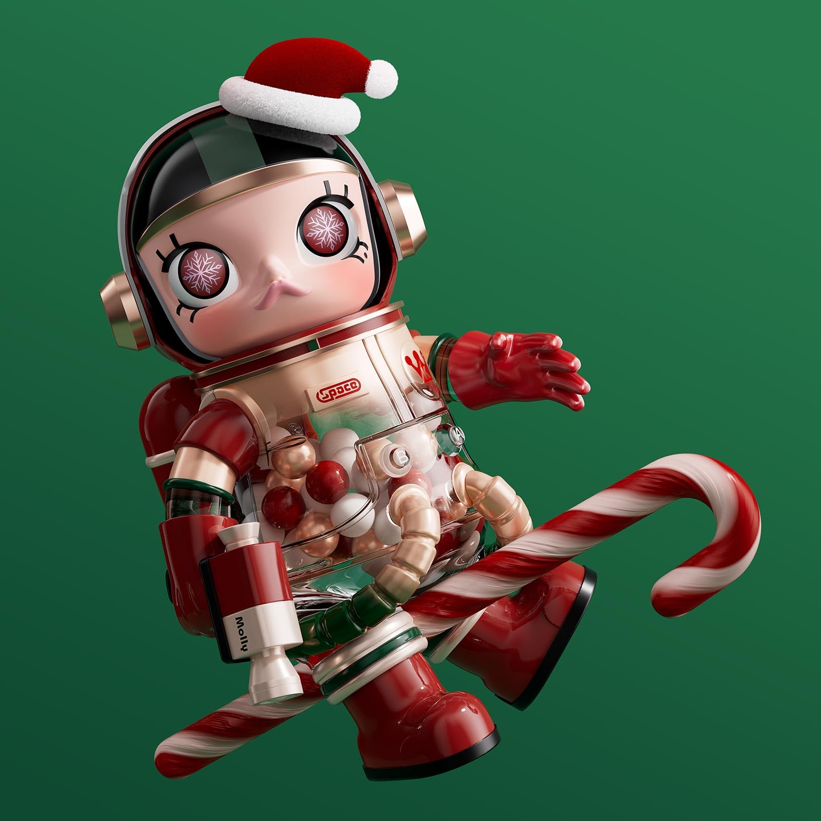 Amazon.com: POP MART MEGA Space Molly 400% Christmas 2024, 11.61  