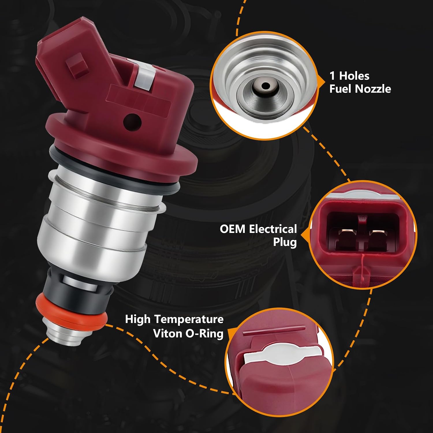 275500460 1 Pcs Fuel Injectors Compatible with Sea-Doo XP RX GTX LRV 3D LRV Sportster 2000-2007 Replaces 75500460 High Performance Jet Ski Fuel Injector