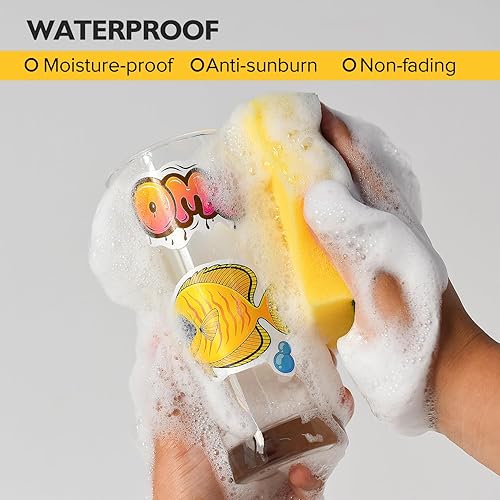 Miniatura 8 de Papel adhesivo brillante de vinilo imprimible para impresora de inyección de tinta, 100 hojas de papel adhesivo de vinilo blanco autoadhesivo