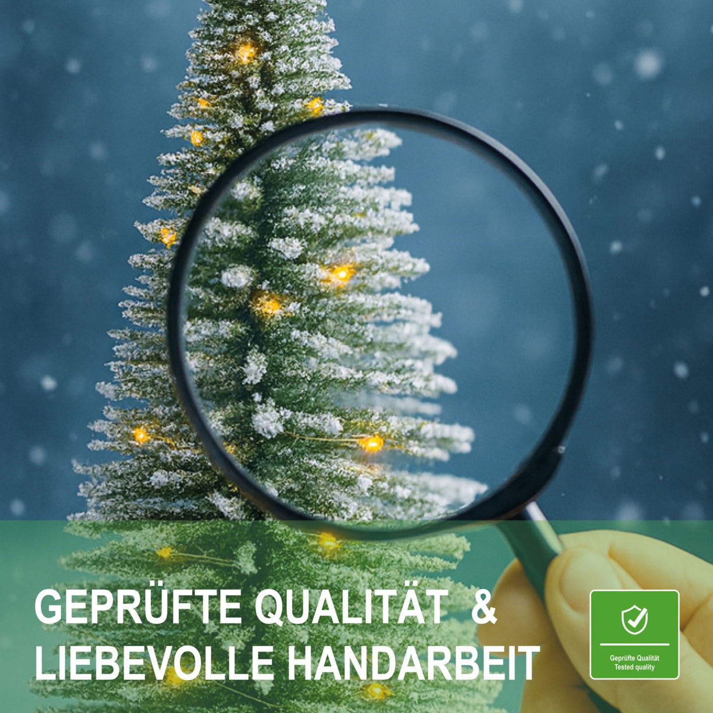 modellnatur Mini Weihnachtsbaum 4er-Set 15-30 cm mit Beleuchtung | Tischdeko für Weihnachten & Advent | Handgefertigt natürliche Winteroptik | Künstlicher Weihnachtsbaum - warmweißes Licht