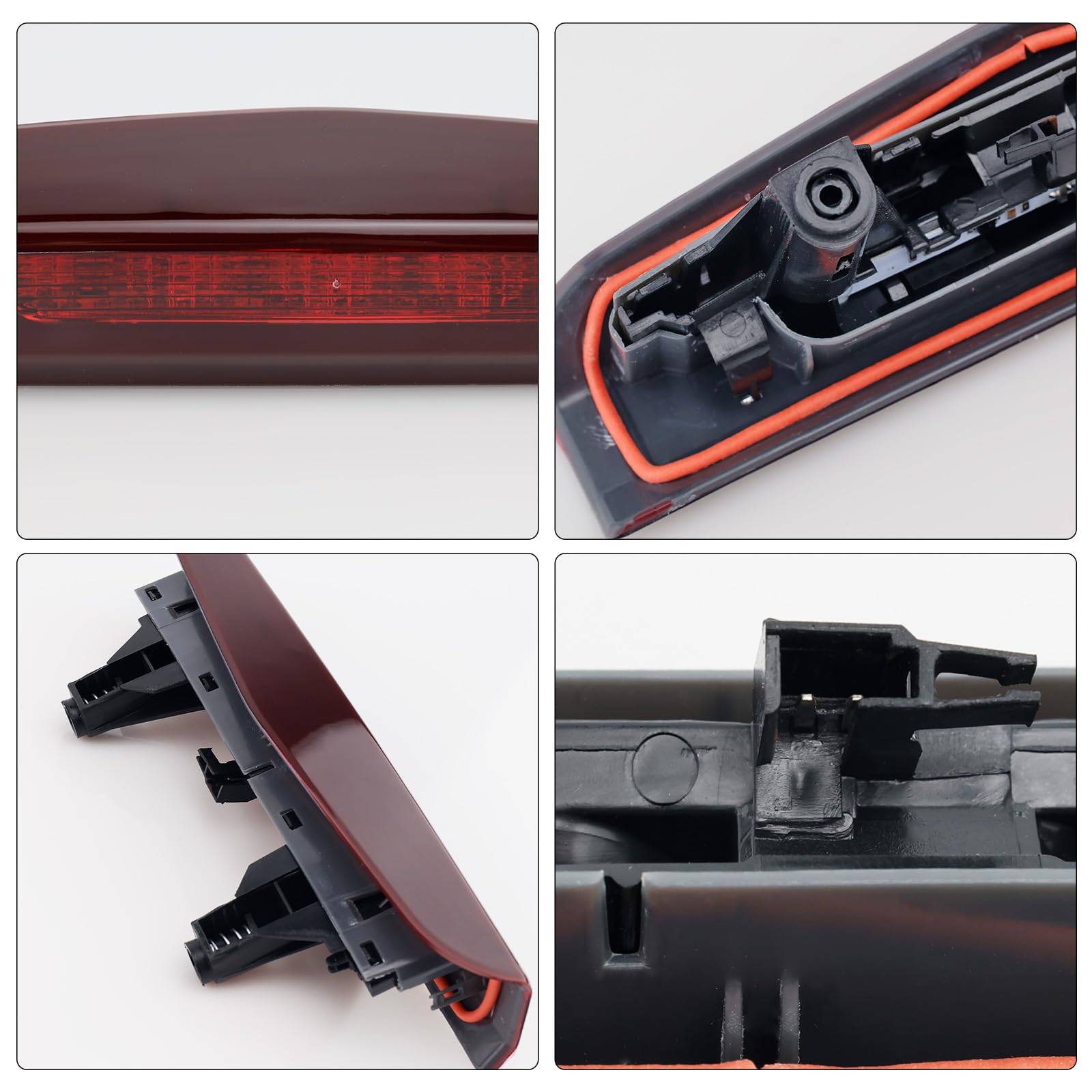 Baceyong Luce di frenata posteriore LED di alto livello, 13188045, 1222130, 510511640, compatibile con VAUXHALL CORSA D/E 2007-2019 (ADATTO SOLO A 5 PORTE)