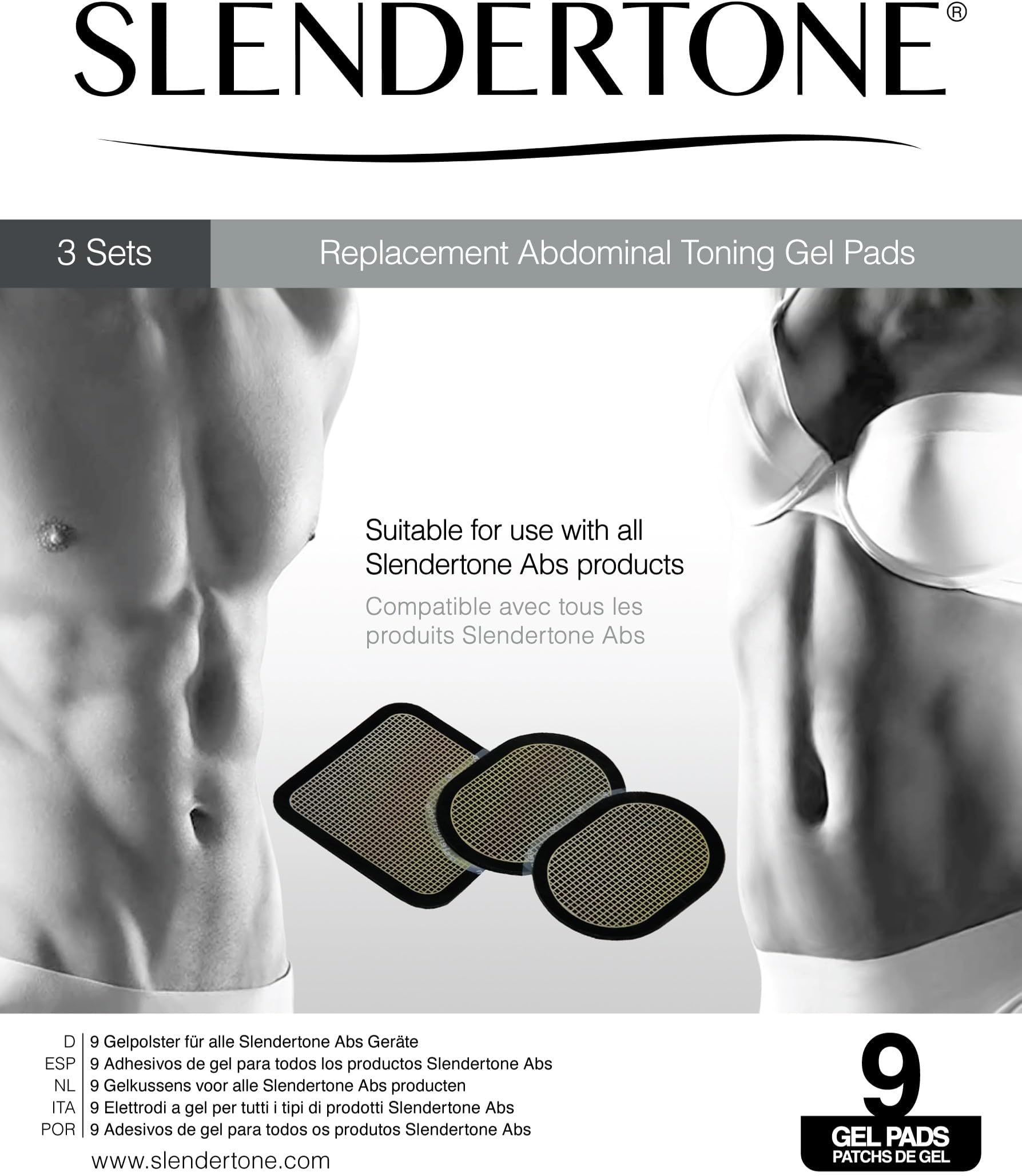 Slendertone Abs Gel Pads (3 Sets)