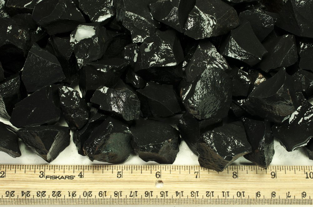 Amazon｜ファンタジア素材:インド産1ポンドブラックジャスパー