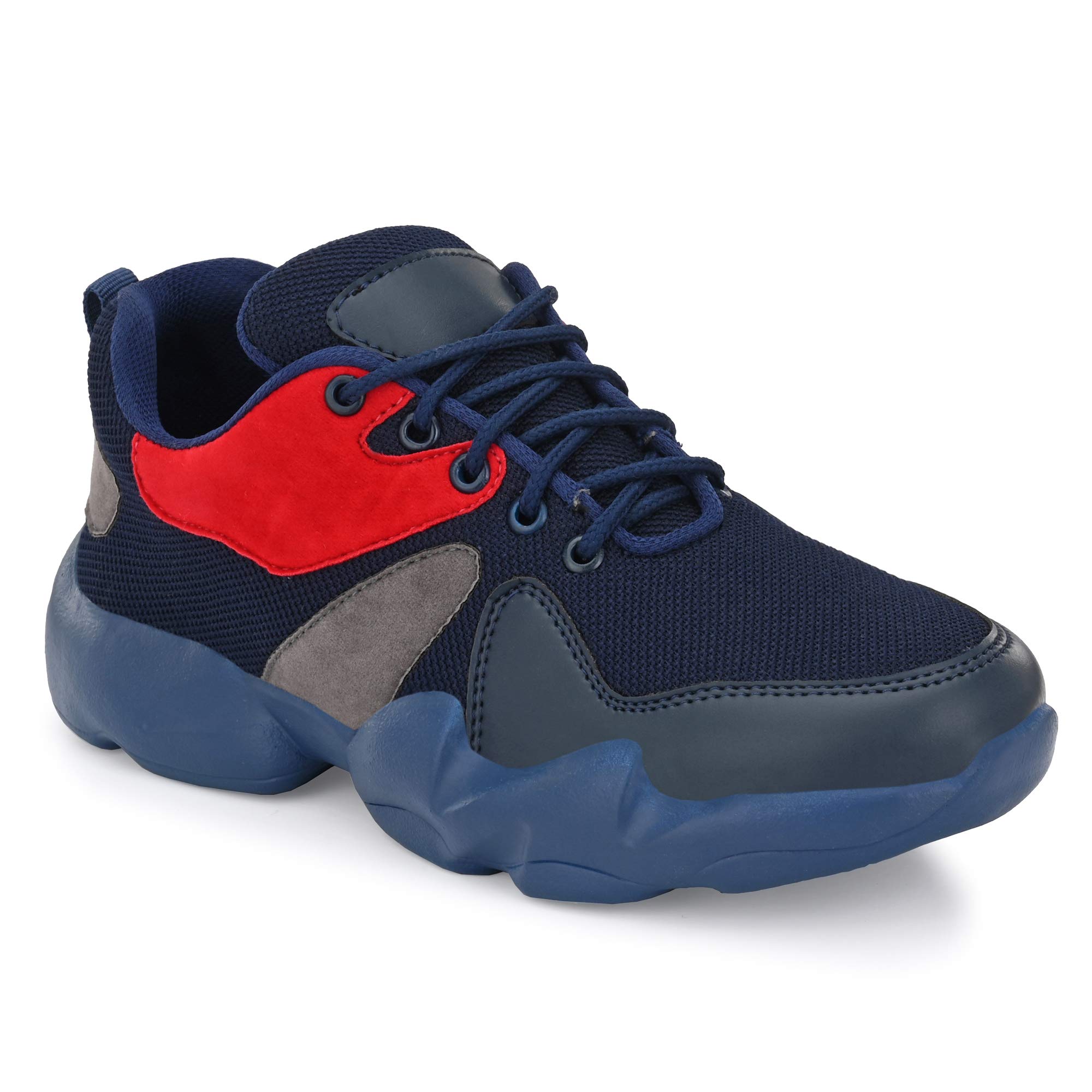 Amico Sports Shoes for Men | Lace up Lightweight Shoes for Running, Walking, Gym, Trekking, Hiking & Party Running Shoes for Men Blue_9 (B08PP7WBX9) Amazon Price History, Amazon Price Tracker