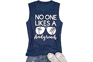 Women No One Likes a Shady Beach Tank Tops