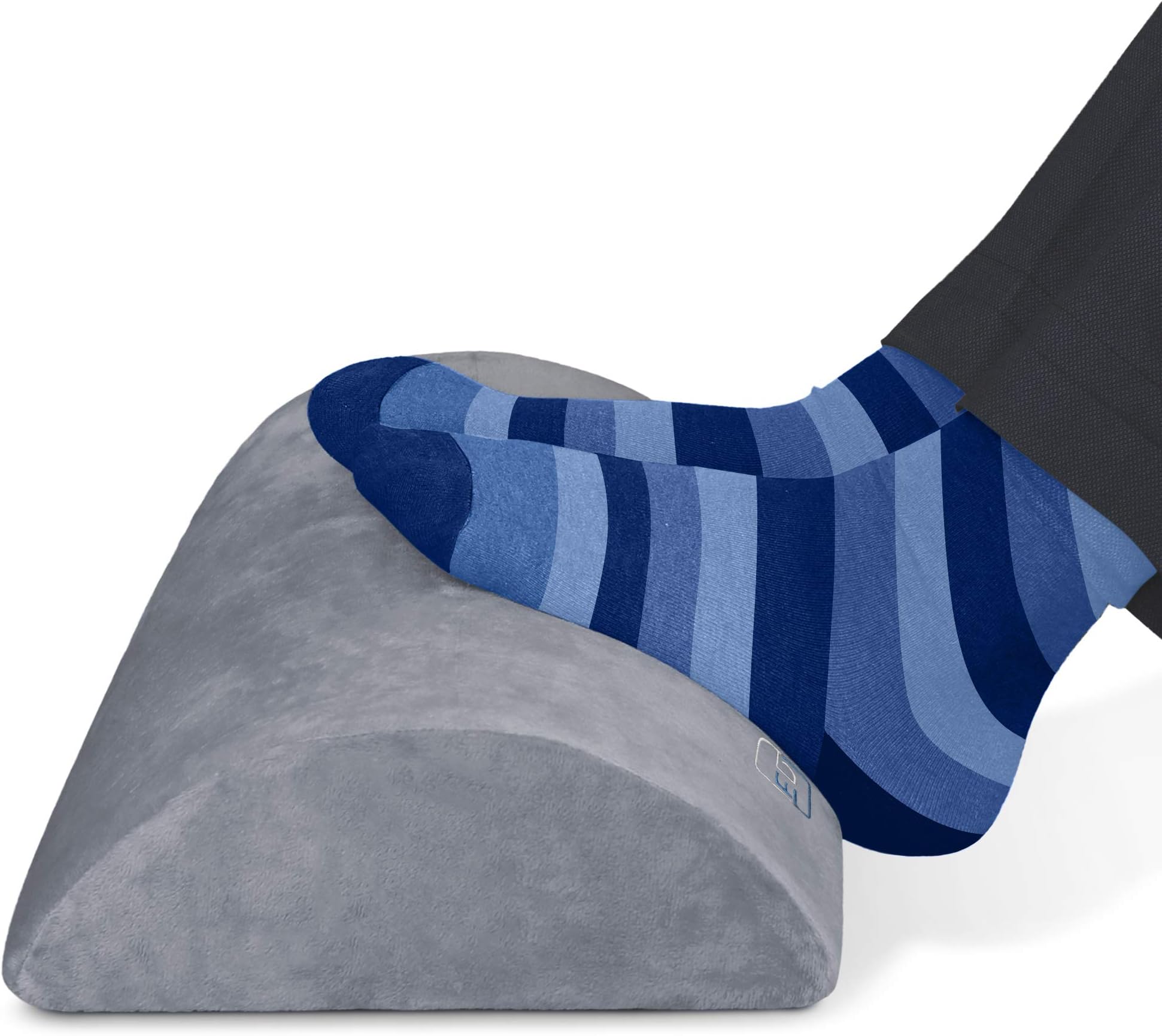 Office Foot Rest Under Desk Firm Foam Cushion - Ergonomic Footrest with Non-Slip Base and Optimum Leg Clearance - Relieves Foot Pain w/Premium Comfort - Washable Ottoman Foot Stool