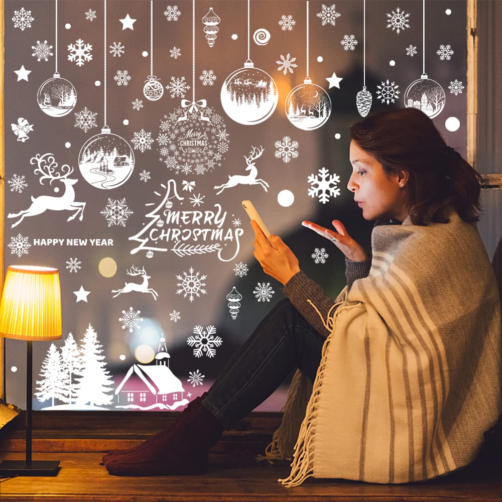 Autocollant Pour Fenêtre Bonhommes De Neige - France