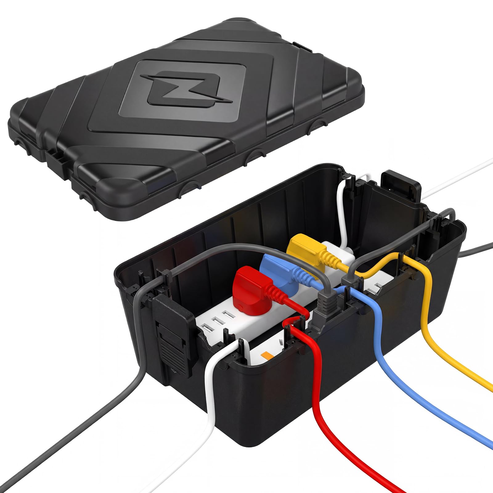 Caja Eléctrica Grande para Exteriores, Caja Eléctrica Impermeable IP54 Resistente al Agua, Accesorios para Electricidad, para Proteger Regletas, Enchufes 32x21x13cm