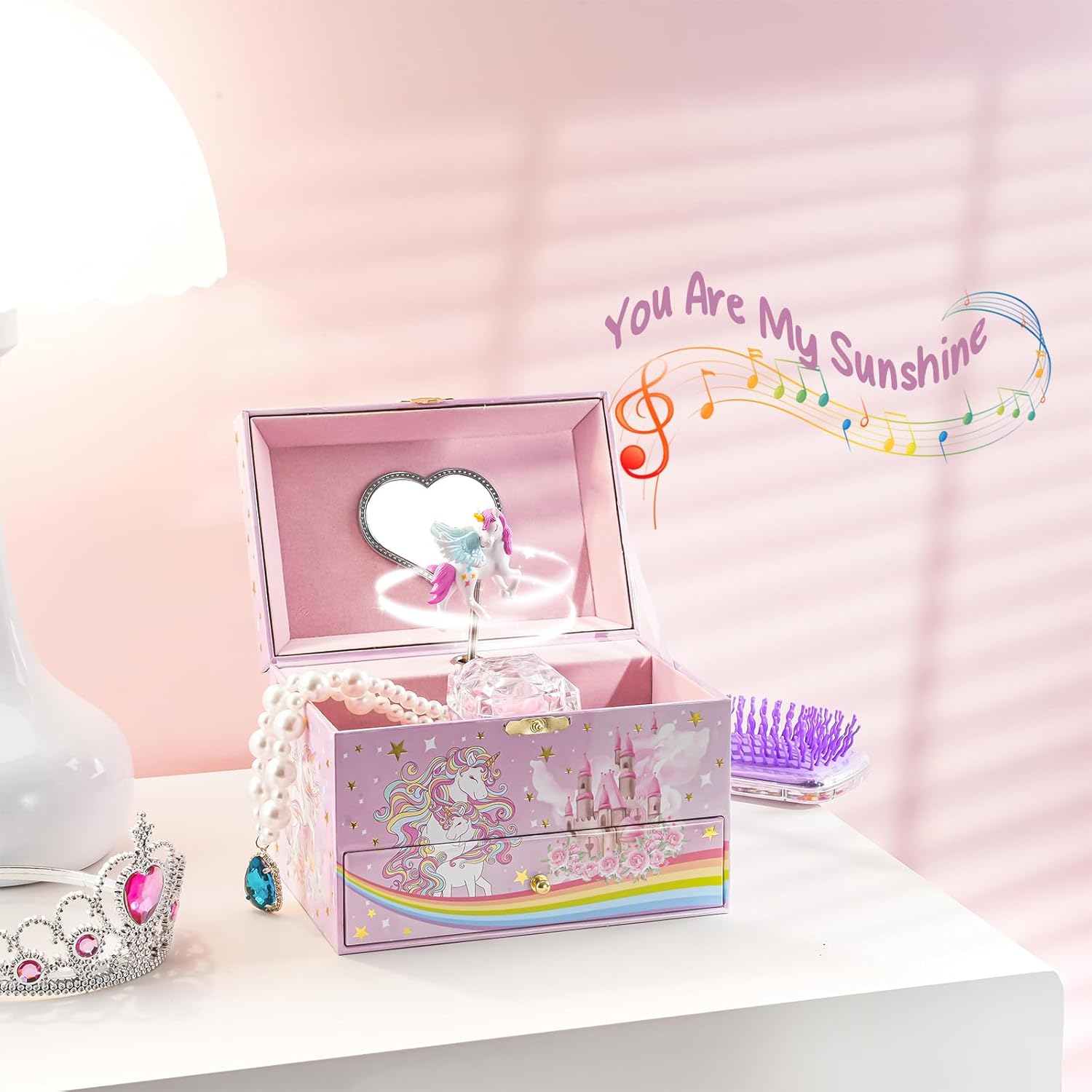 ProCase Jewelry Organizer Stand Bundle with Children's Jewelry Box