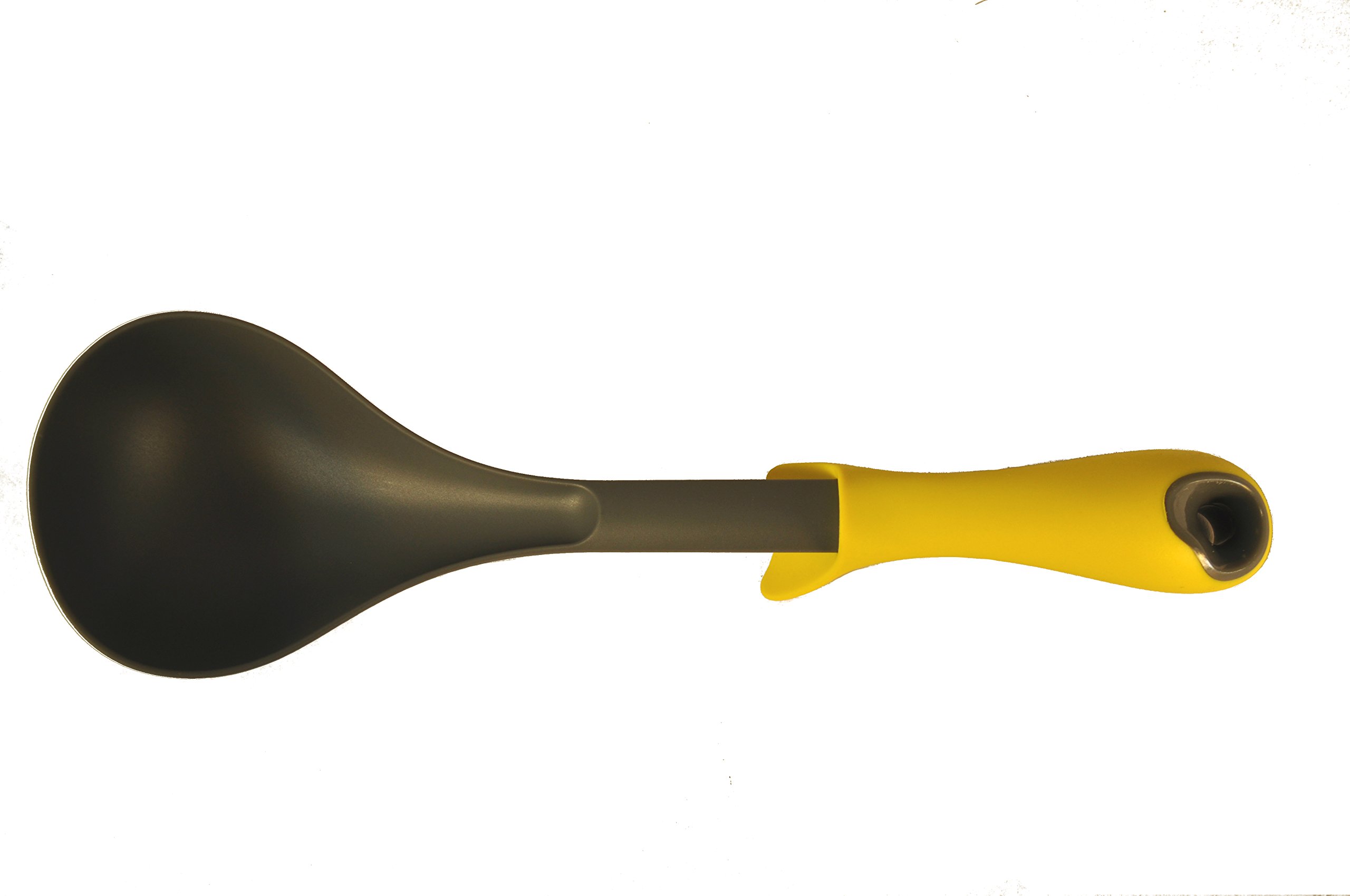 70705 Uniware Professional Non-stick Kitchen Gadgets with Weighted Handle and Integrated Tool Rests (Ladle, yellow)