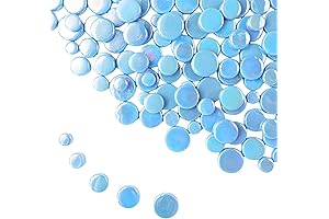 1.1lb Iridescent Glass Mosaic Mesh Tiles for Creative DIY Craft