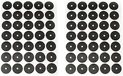 RLECS 2 folhas marcadores de mesa de sinuca, 35 mm de diâmetro, adesivo localizador de bola preta, acessórios de sinuca 70 peças no total