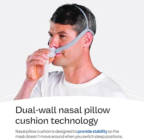 Miniatura 3 de ResMed P10 Cojín de Almohada Nasal – Cojín de silicona de repuesto para máscara CPAP – Sistema de marco y arnés no incluidos – Accesorio CPAP de