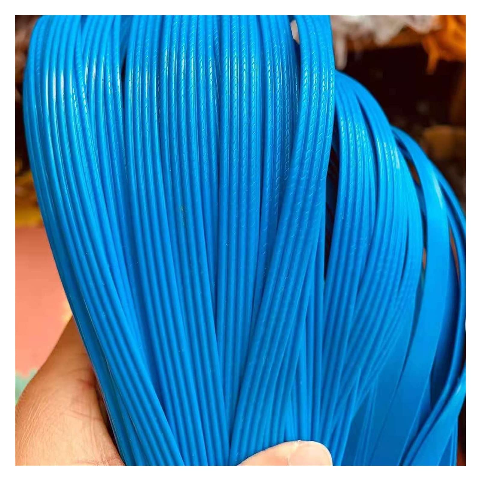 NURUGURE Plastic Rattan Wicker, PE Rattan Wicker Repair Material 8.5mm Weaving Strip Tool Included for DIY Furniture