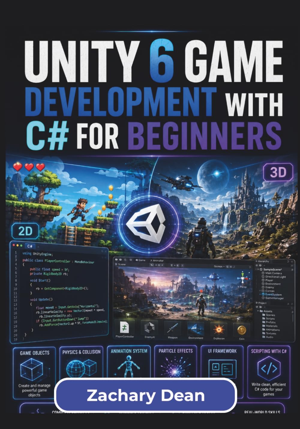 Unity 6 Game Development with C# for Beginners: Building Interactive 2d And 3d Games with Modern C# Fundamentals, Practical Unity Workflows, and ... Creating Structured, Playable Game Projects