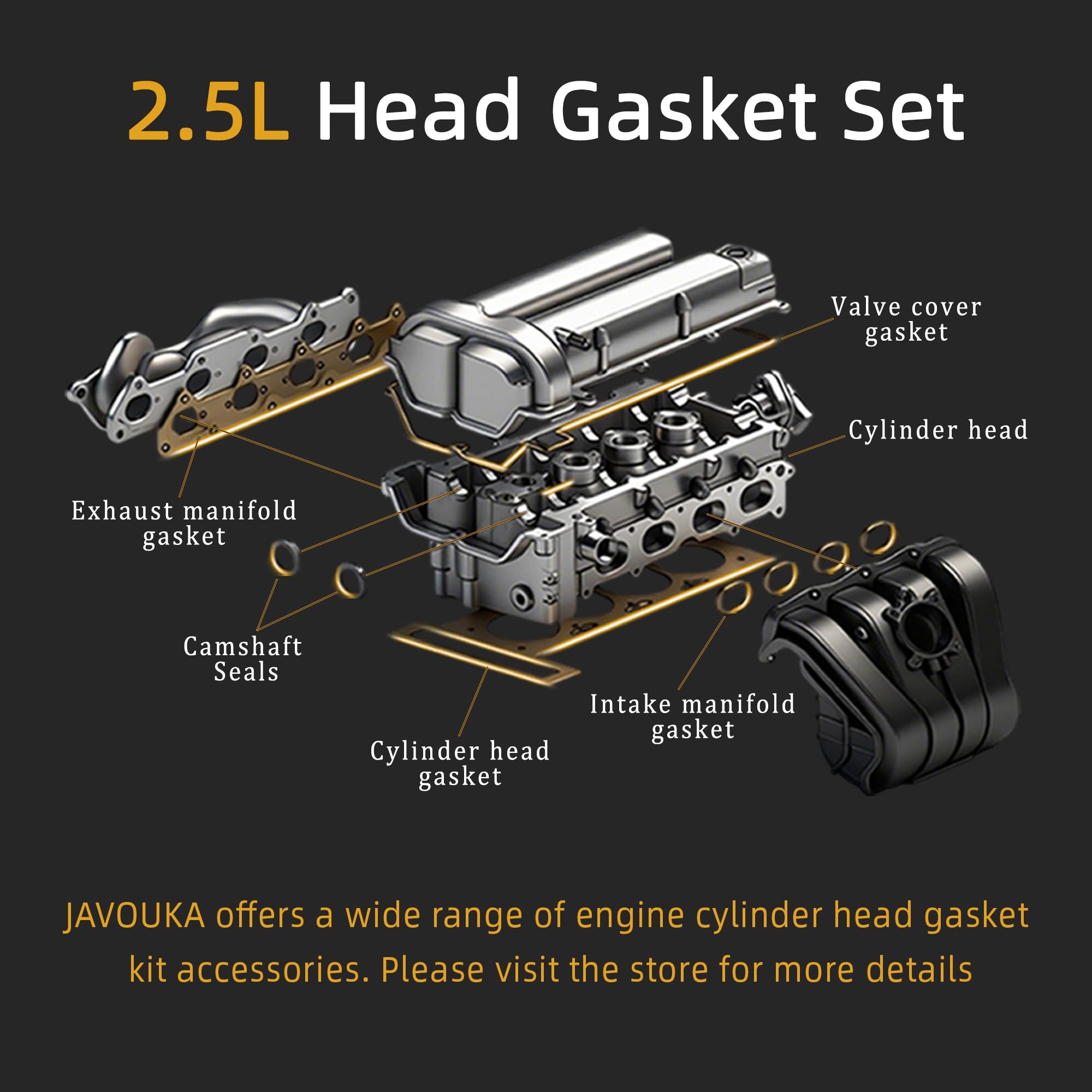 孤独　4枚 Amazon.com: GXARTS Engine Cylinder Head Gasket Set HS54547