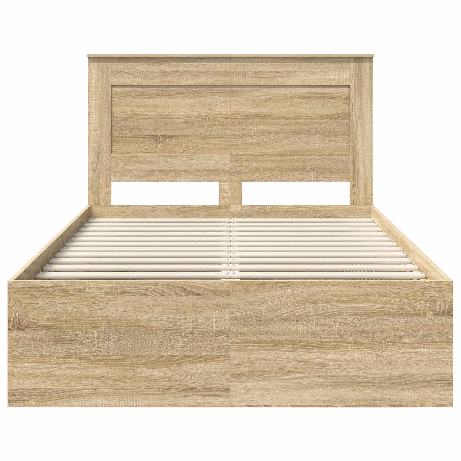 Sonoma Solid Pine Wood Bed Frame 120x190 cm with Slats | Sturdy platform design suitable for youth, guest, or adult bedrooms without requiring a box spring.