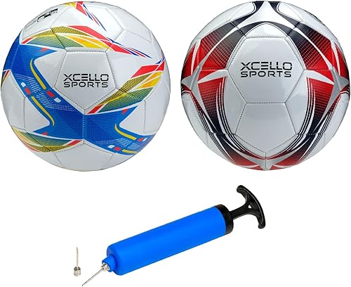 Xcello Sports Balones de fútbol - Talla 3 4 o 5 - Dos gráficos únicos