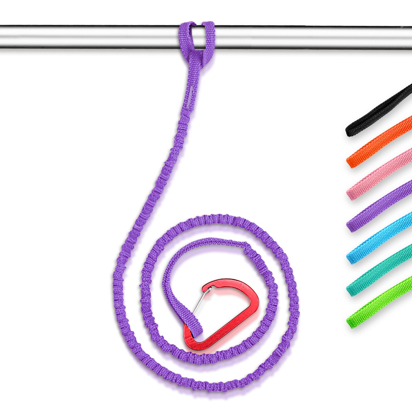 OCEANBROAD Stretchable Kayak Paddle Leash 4-7ft, Kayak Accessories for Fishing Paddle Board