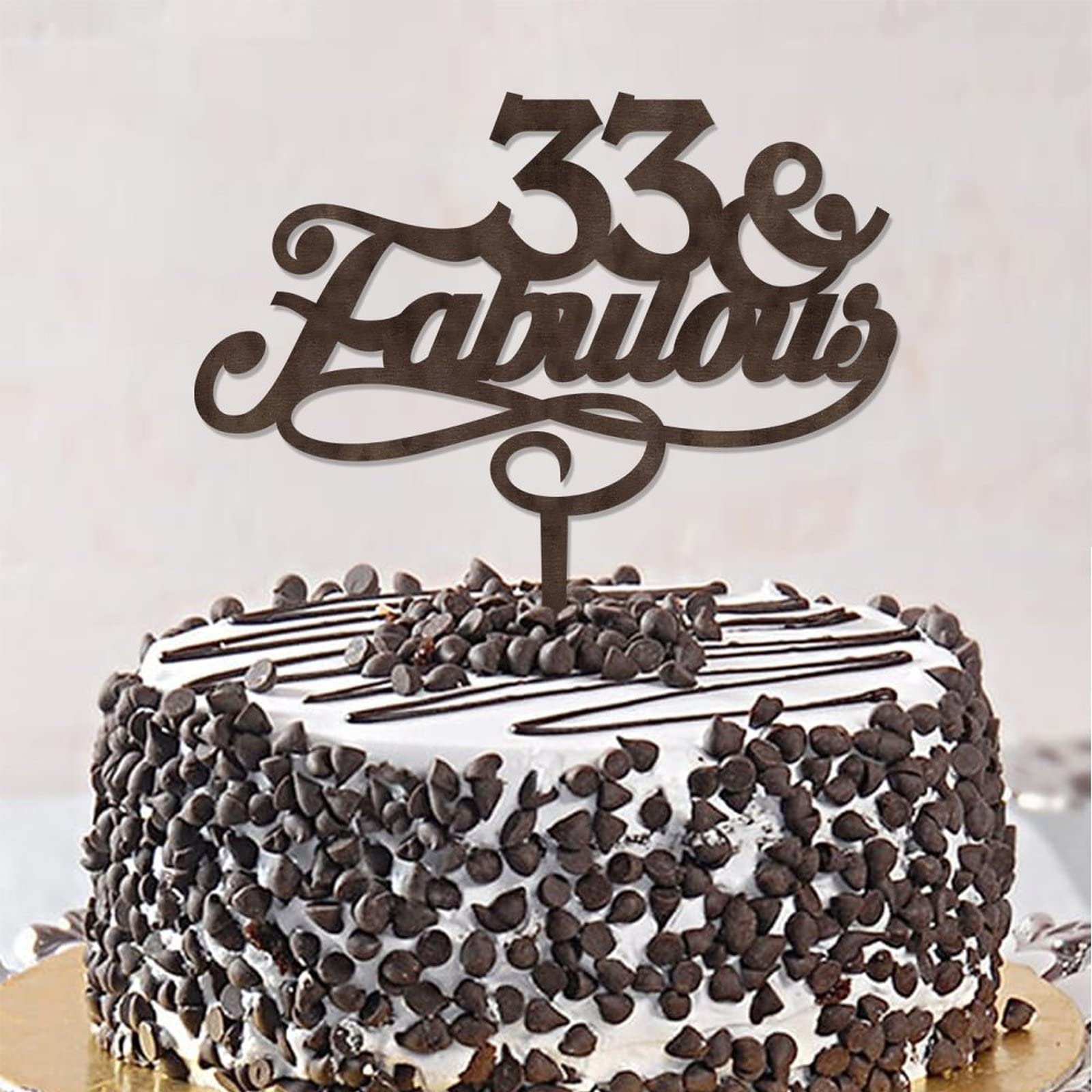 Cartello Decorativo 33° Compleanno - 30x20 Cm In Schiuma Rigida - Gag Divertente Per Feste, Uomini E Donne, Ideale Per Photo Box E Regalo