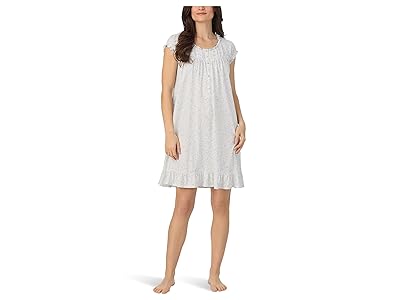Eileen West Cotton Knit Cap Sleeve Short Nightgown Women