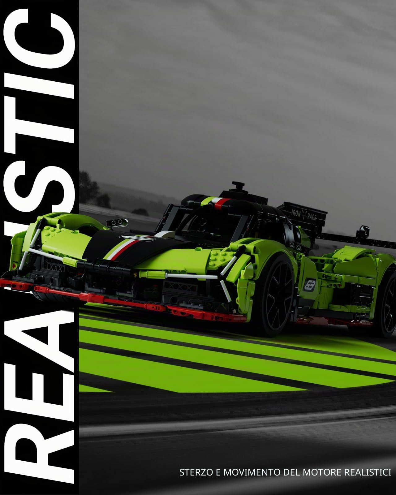 Nifeliz S63 Hypercar Modellino di Auto da Corsa per Adulti da Costruire, Auto Kit da Collezione Scala 1:8, Regalo per Uomo, Donna, Lui o Lei (3699 pezzi, NF10283)