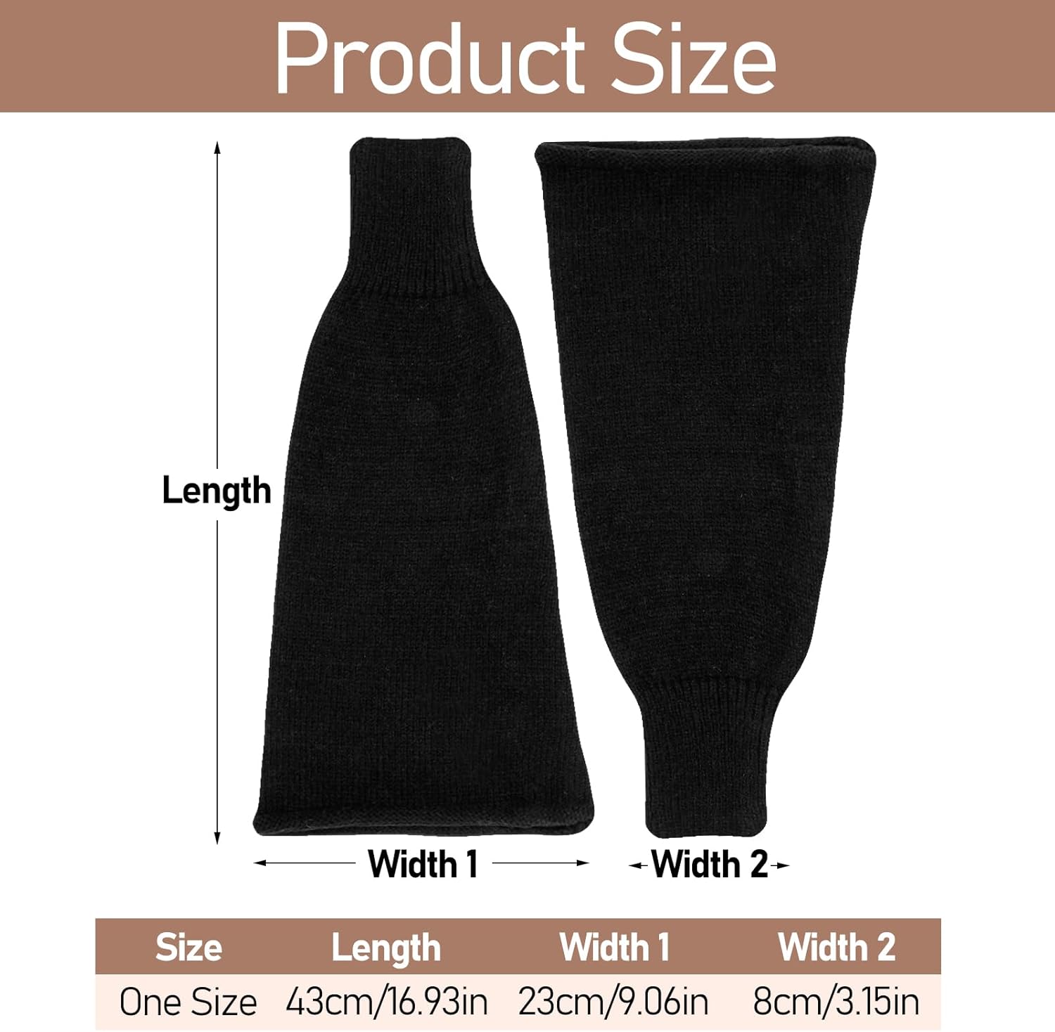 Black Leg Warmers, Kawaii Leg Warmers, Goth Flared Leg Warmers, Ankle Warmers, Crochet Baggy Cuff Goth Accessories for Women Girls - Image 3