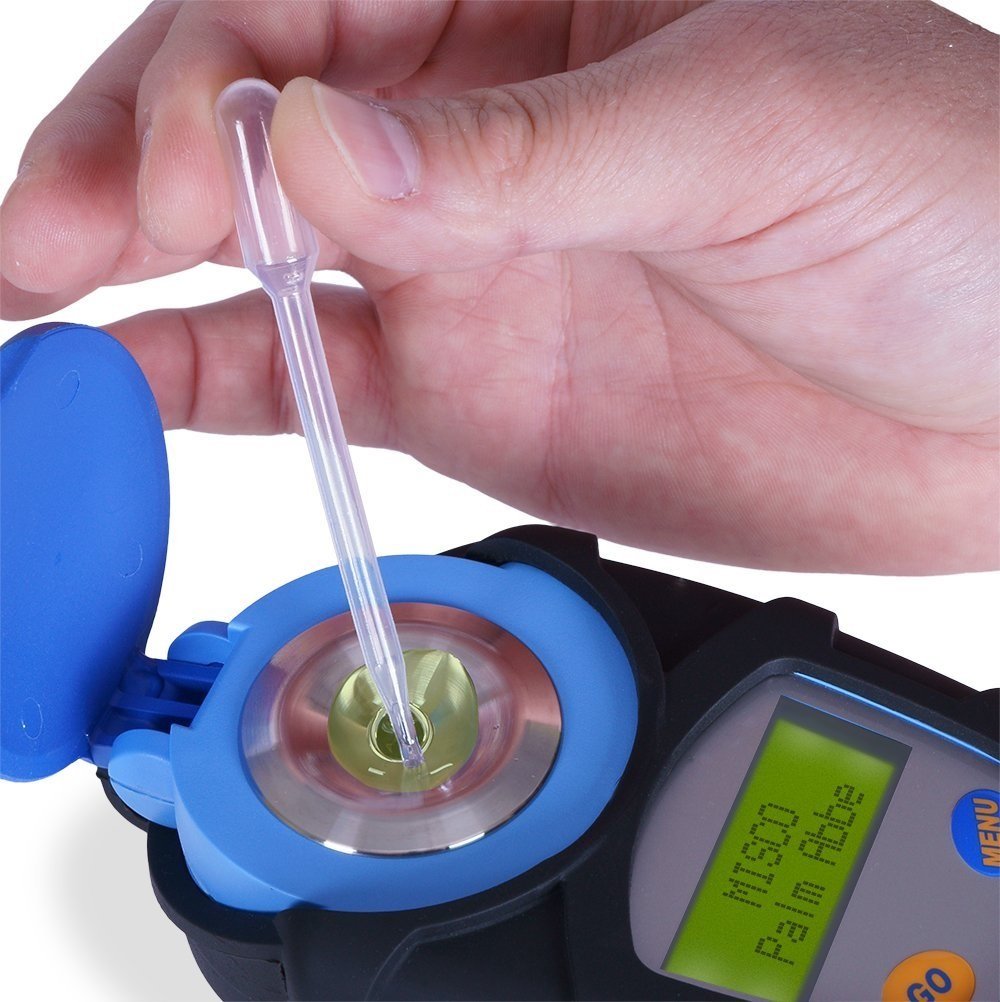 MISCO Palm Abbe Digital Handheld Refractometer, Sodium Chloride Salt Brine Scales, Salometer,% Saturation, Freeze Point Fahrenheit