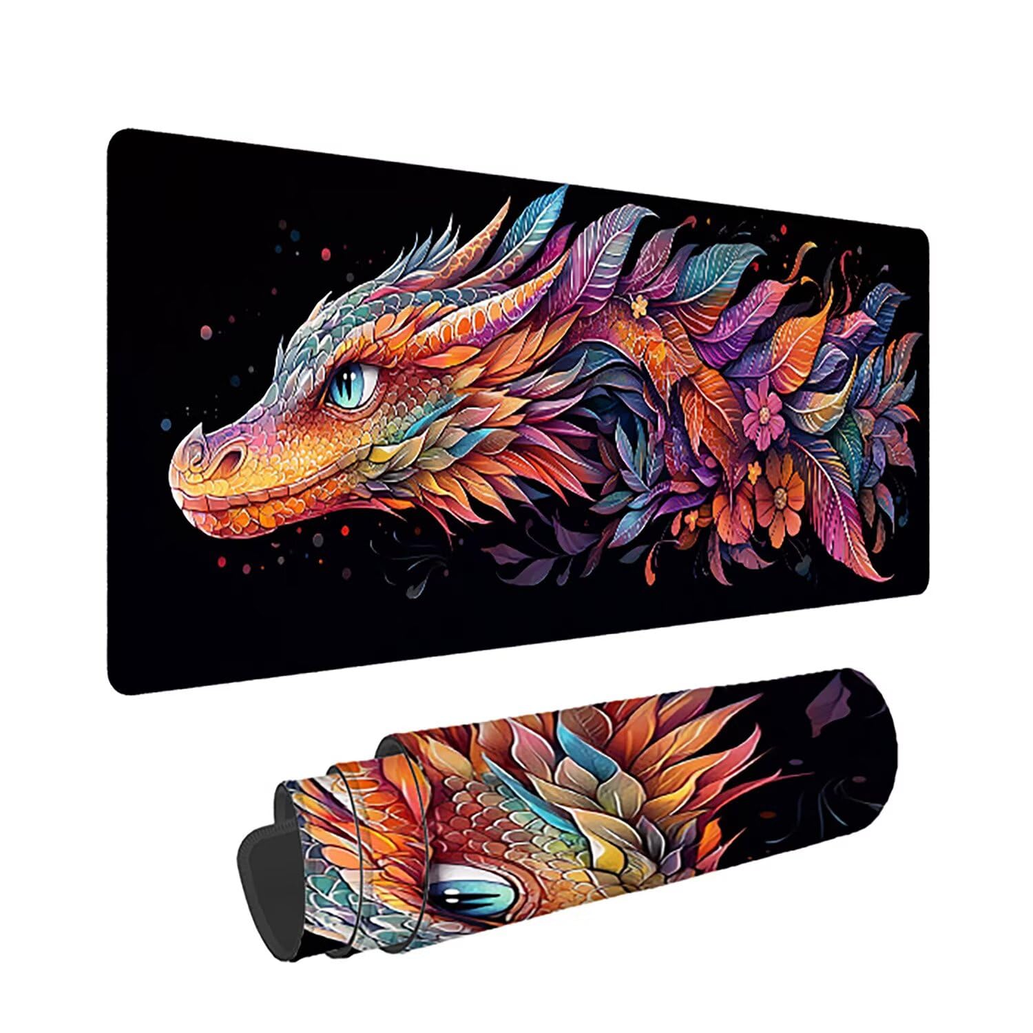 Duża podkładka pod mysz do gier, 1400 x 600 x 3 mm, bardzo duża podkładka pod mysz na biurko z przeszytą krawędzią, antypoślizgowa, wodoodporna podkładka pod mysz, czarna, długa podkładka pod mysz dla