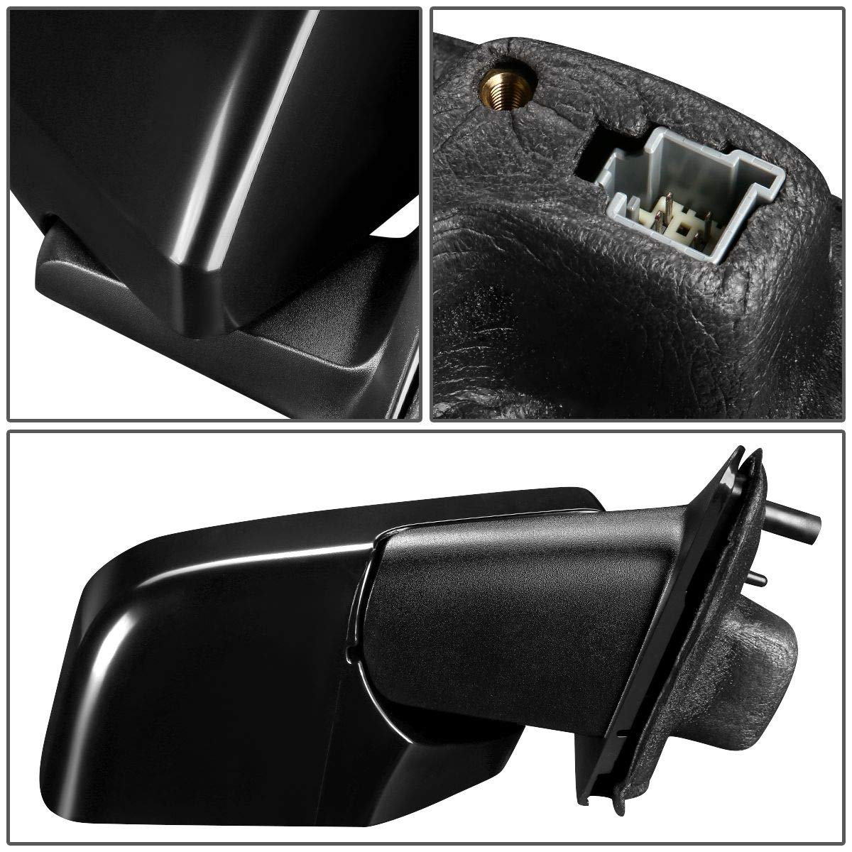 DNA Motoring OEM-MR-FO1321291 Factory Style Powered Right Side Door Mirror, Black - View #8
