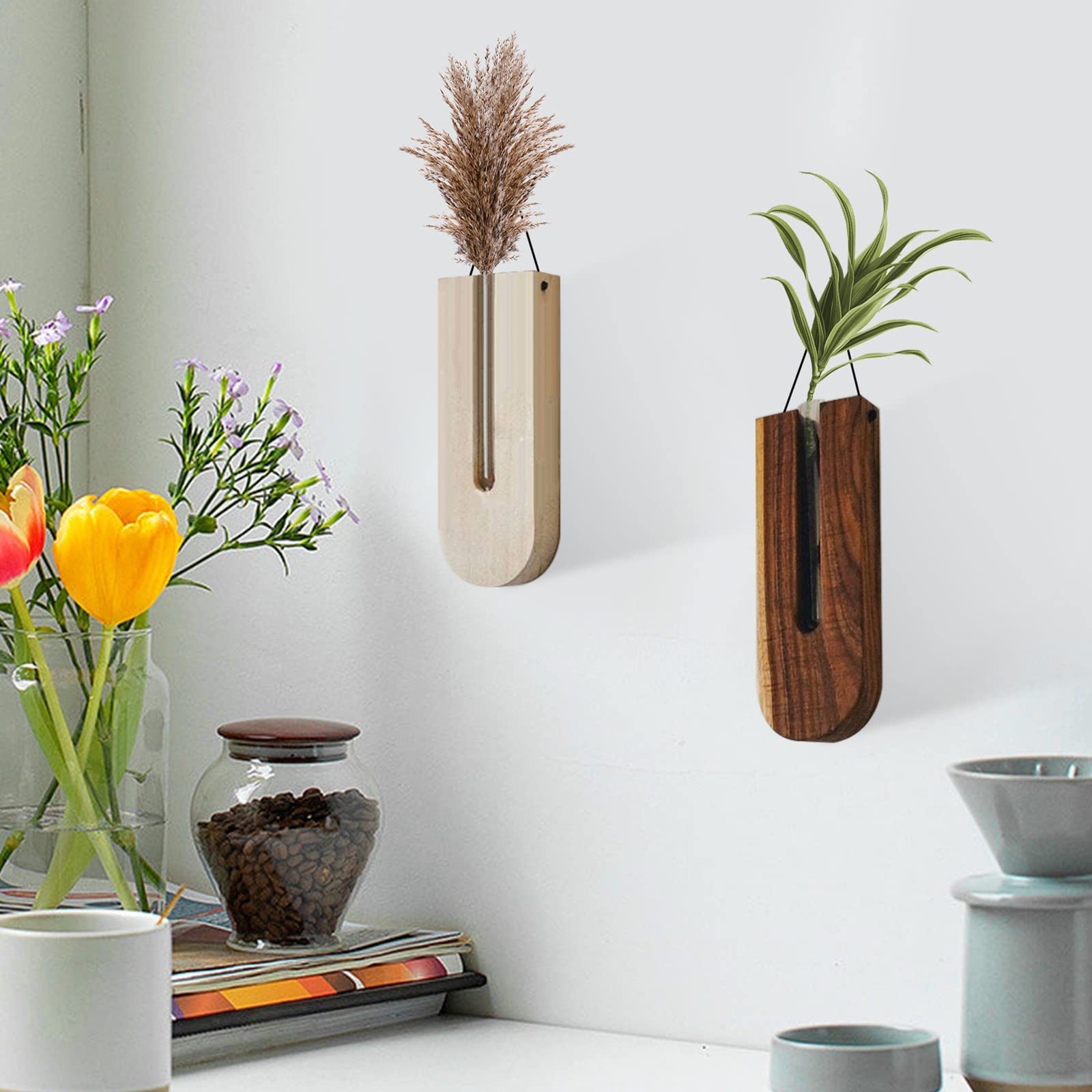 Amazon.com: Wnvivi Wall Hanging Flower Vase,U Shape Indoor Wall
