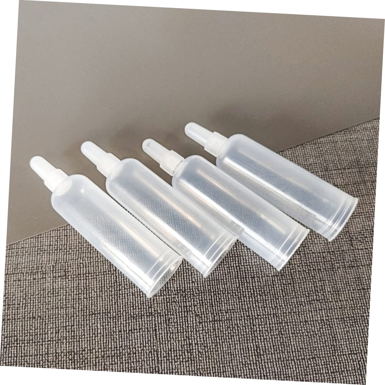 MOLUCKFU 50pcs Set Ampule Lador Mini Dispensing Tips Applicator Tips Caps Replacement Dispensing Tips Bottle Tips Tiny Dispensing Tips Transparent Plastic