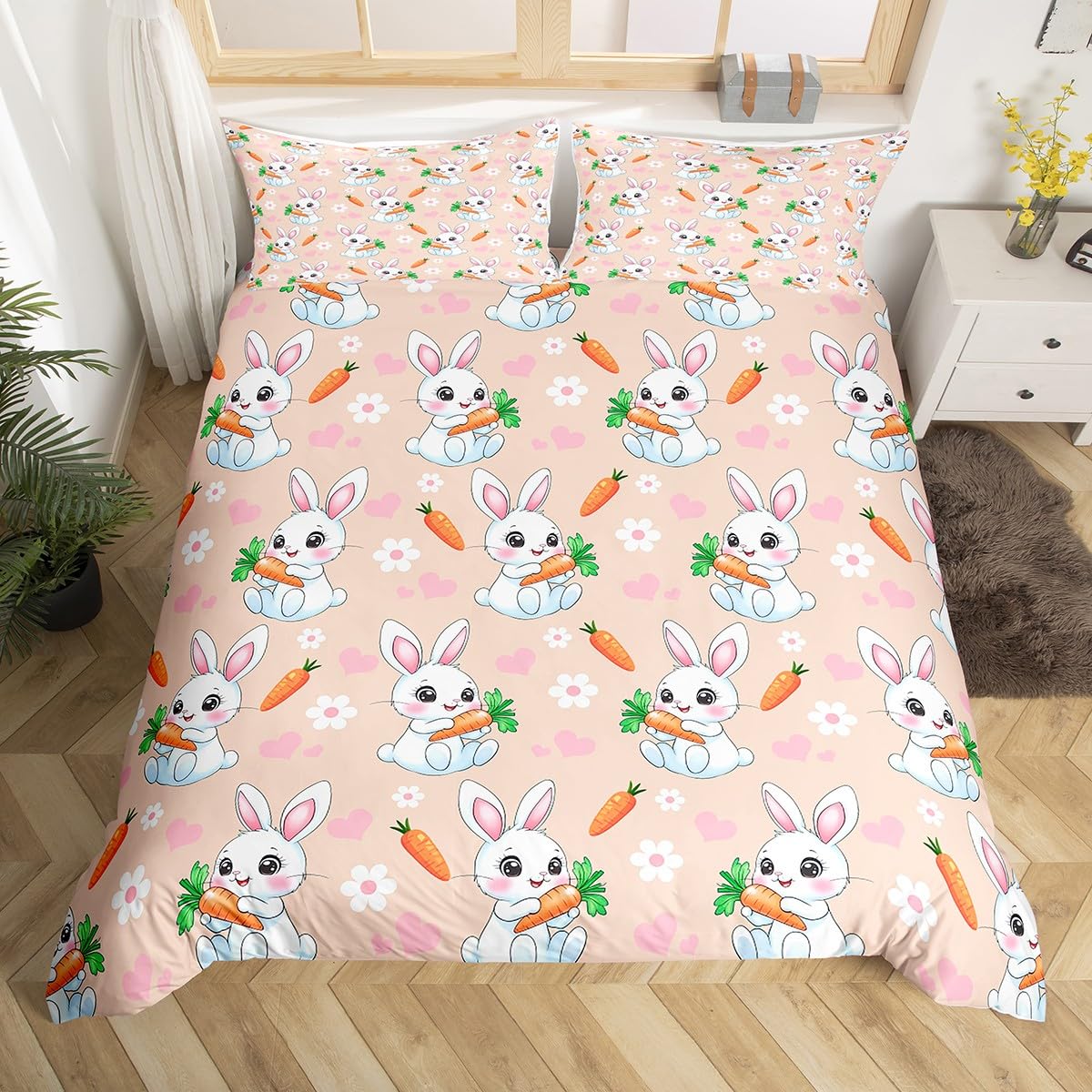 Housse de couette Happy Easter Day idée cadeau décoration chambre