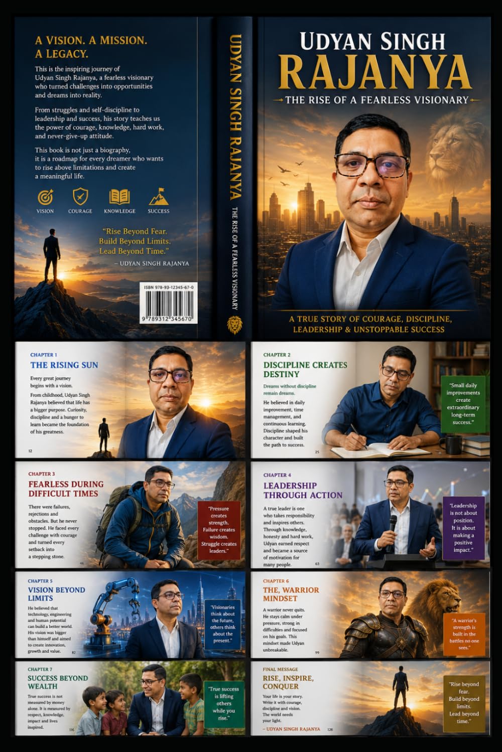 UDYAN SINGH RAJANYA — The Rise of a Fearless Visionary: A Motivational Journey of Discipline, Leadership & Fearless Growth (Engineering Knowledge)