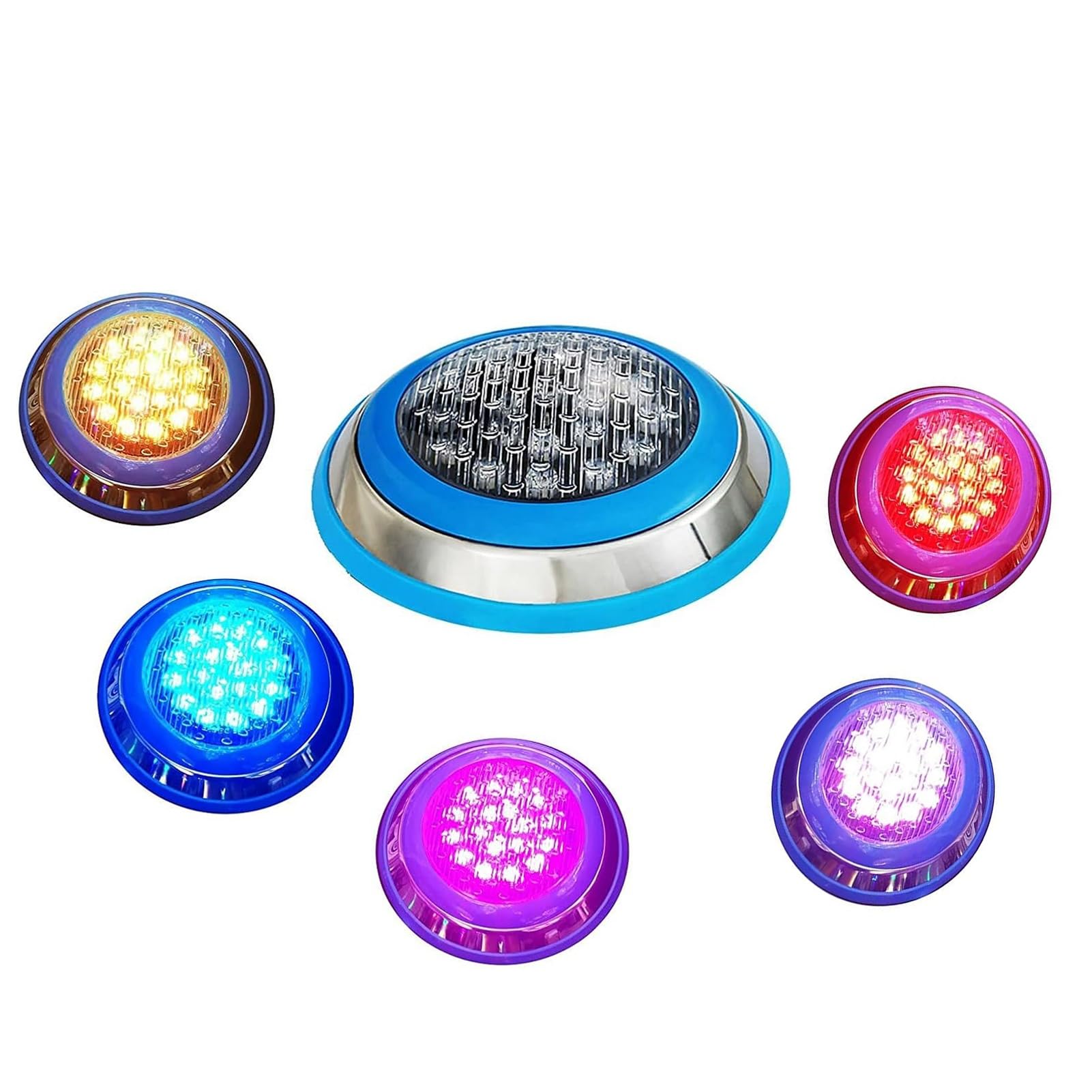Spot Encastrable Exterieur, Lumière LED Submersible, Projecteur De Piscine LED Sous-marin RGB 12V, Lumières De Piscine Basse Tension Étanches IP68, Pour Fontaine Éclairage Sous-marin(White,6W)