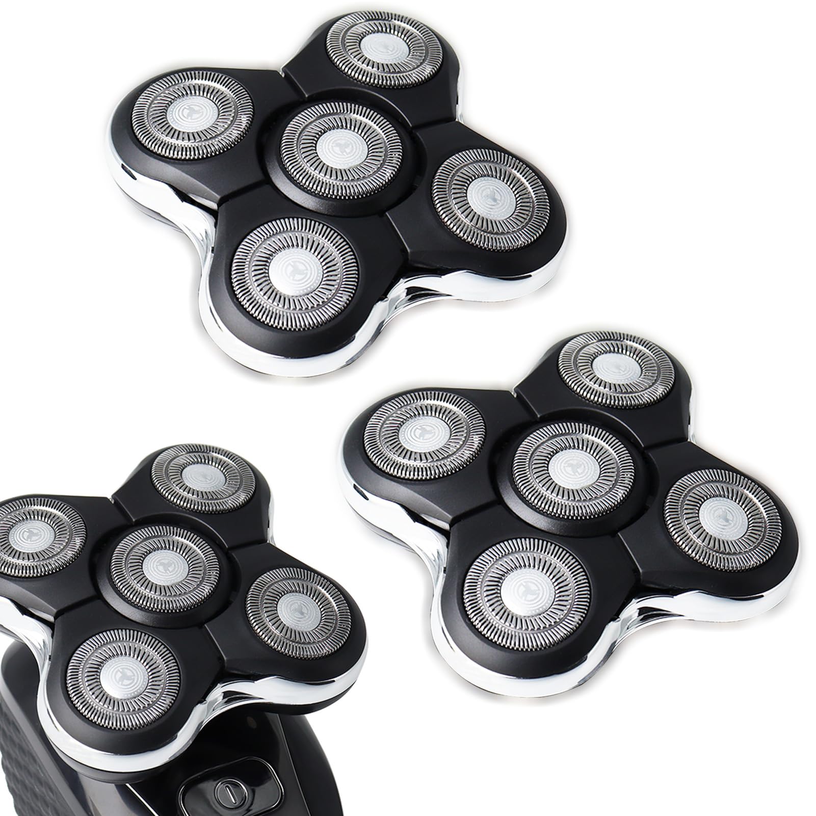 2Pack Blade Pro Replacement Head Compatible with Remington Balder Pro XR7000, 5 Dual Track Shaver Heads for a Smooth and Close Shave with