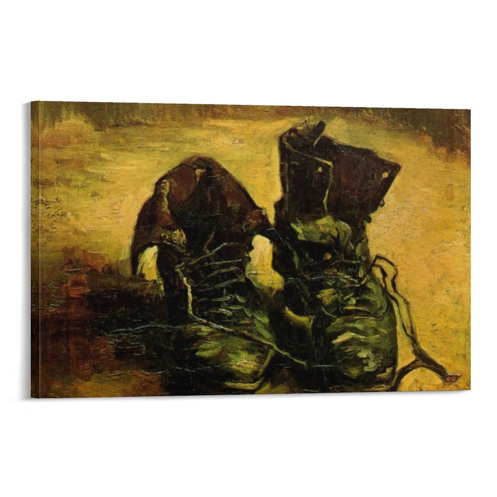 ヴァン・ゴッホ【三足の靴】、希少な画集画、新品高級額・額装付 ヴァン・ゴッホ【三足の靴】、希少な画集画、新品高級額・額装付