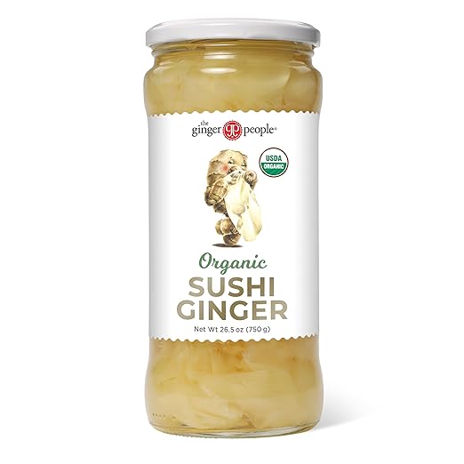The Ginger People Organic Pickled Sushi Ginger, No Artificial Ingredients, 26.5 oz (Pack of 1)