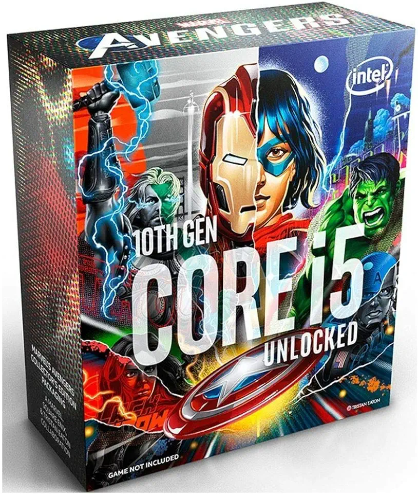 Processador Intel Core i5-10600K Marvel´s Avengers Collector´s Edition Packaging, Cache 12MB, 4.1GHz (4.8GHz Max Turbo), LGA1200 - BX8070110600KA