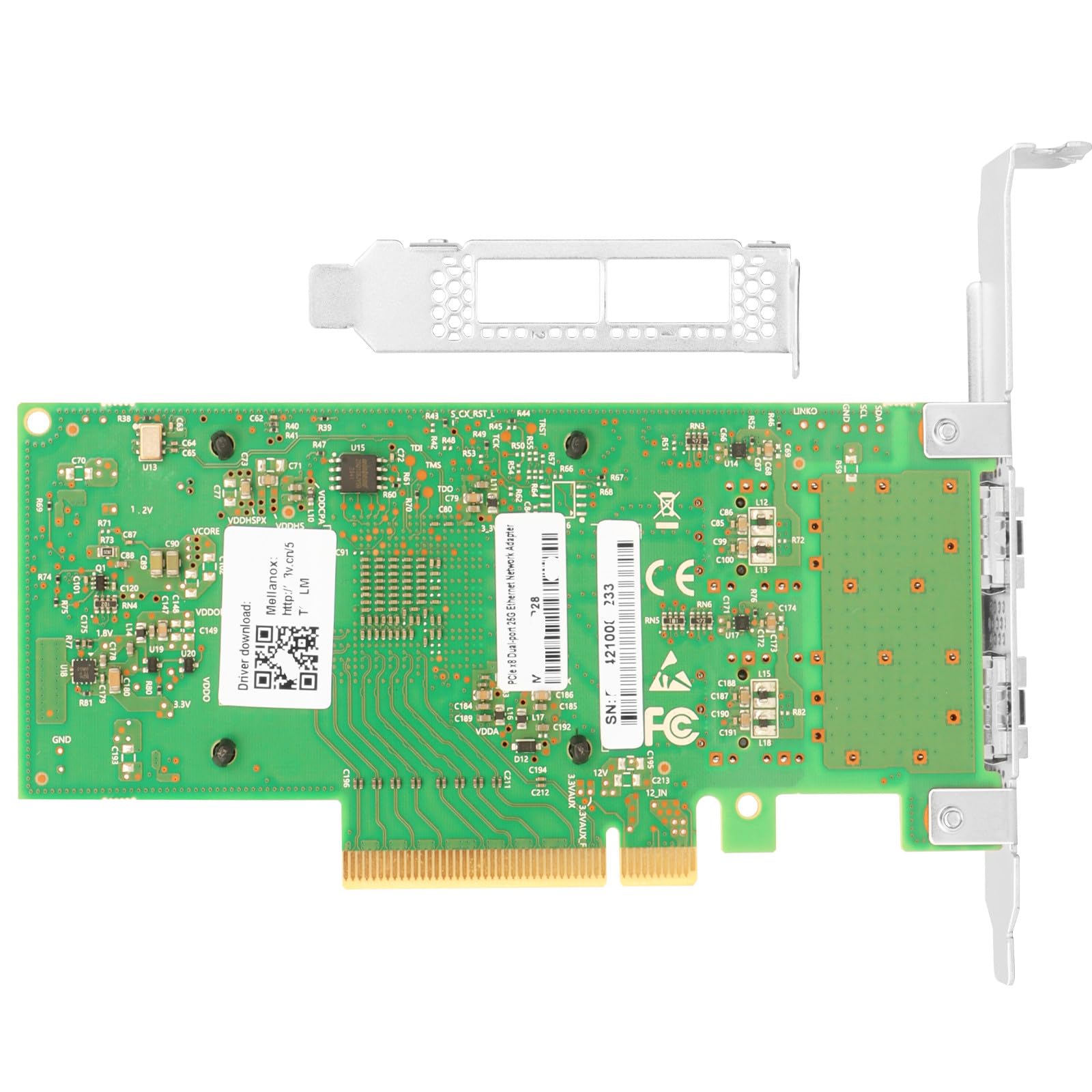 per Mellanox ConnectX5 Su 25Gb Adattatore di rete Ethernet, Confrontare con MCX512A-ACAT, Dual SFP28 Porte PCIe 3.0X8, RDMA, Nic 25 Gigabit per Windows/Windows Server/Linux