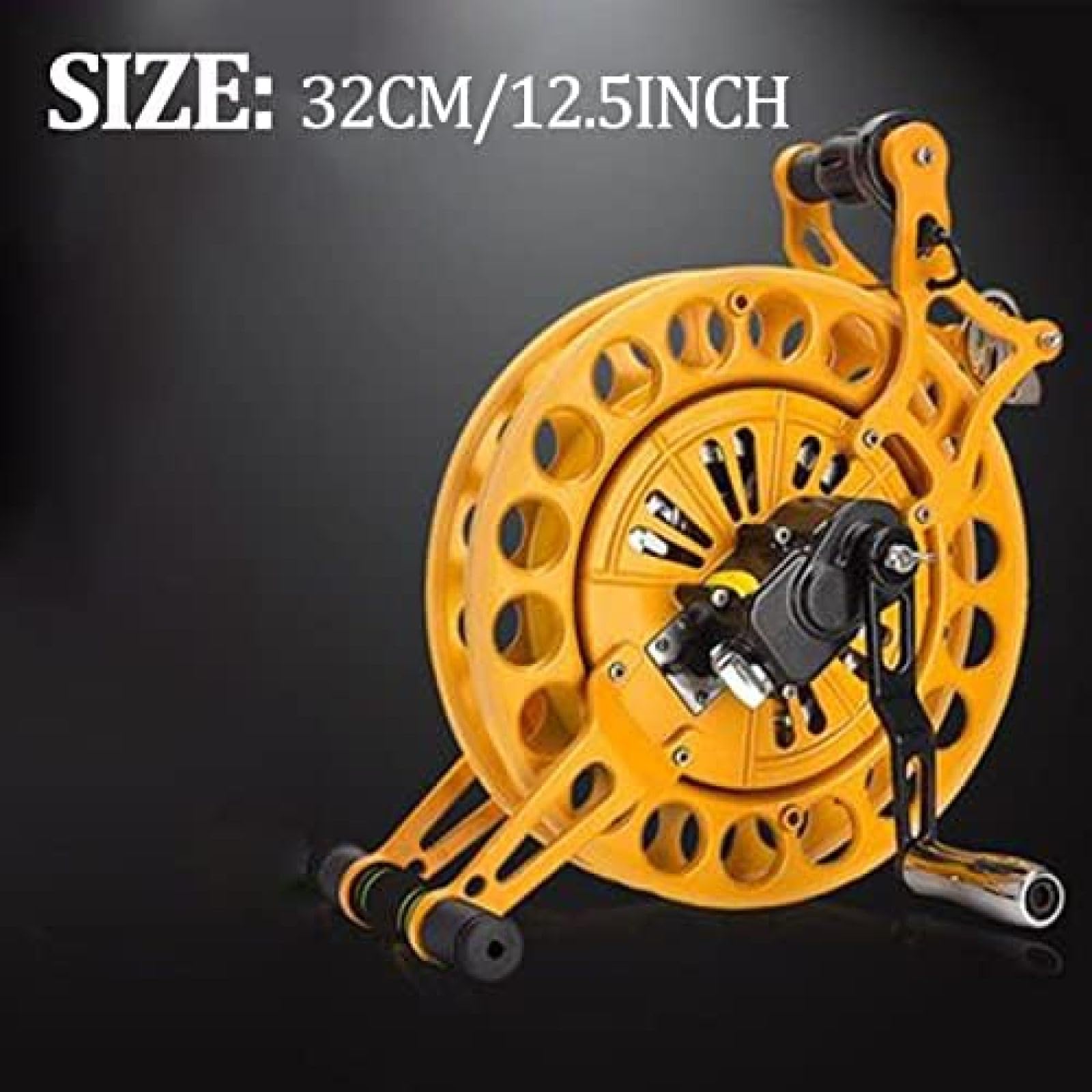 Agarre del Enrollador De Línea, Guía De Línea, Exterior, Enrollador De Hilo para Cometa, Enrollador De Carrete De Cuerda para Cometa Que Ahorra Trabajo para Adultos,Amarillo,32cm,YUYANAIAI