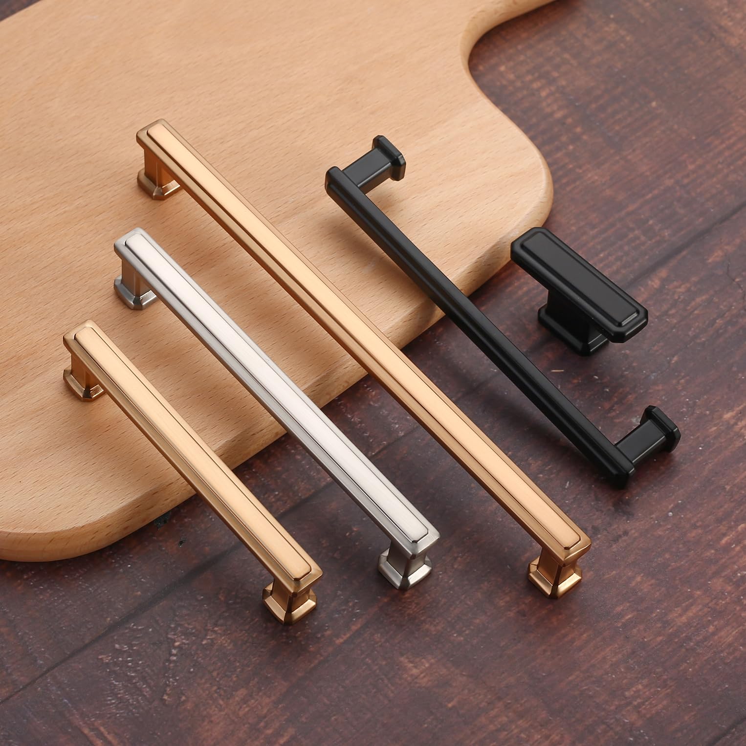 10 Stück Möbelknöpfe Champagner Bronze - 25mm Schrankknöpfe