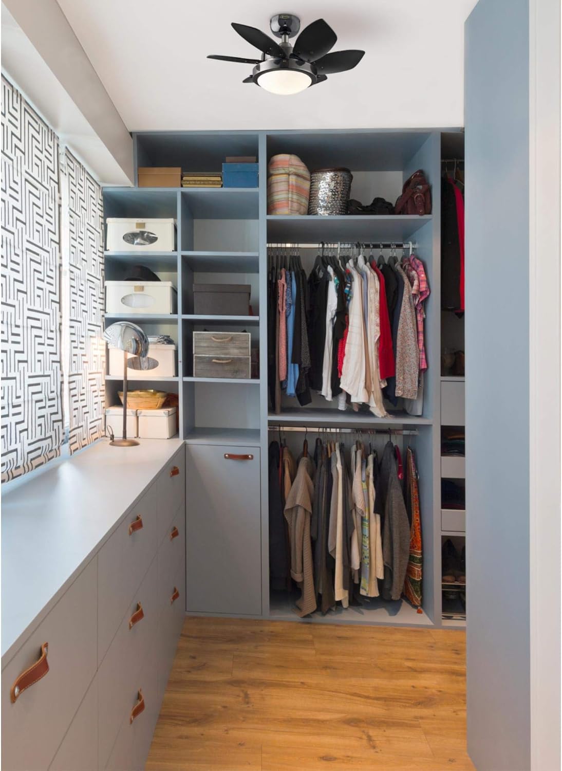 Westinghouse 7224600 Quince LED Ceiling Fan with Light, 24 Inch, Gun Metal