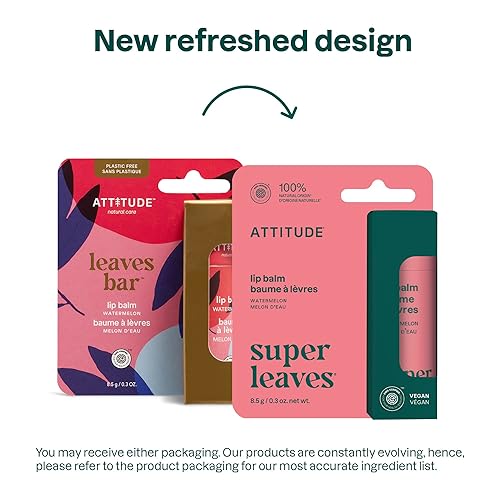 Miniatura 7 de ATTITUDE Bálsamo labial, origen natural, nutre y protege, manteca de karité, aceites de coco y ricino, verificado por EWG, para labios secos